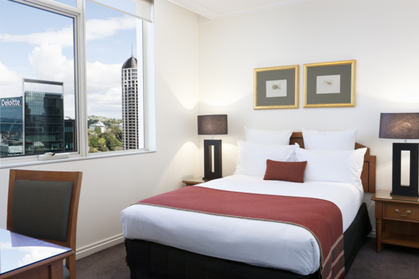 Quay West Suites Auckland Oda görünümü