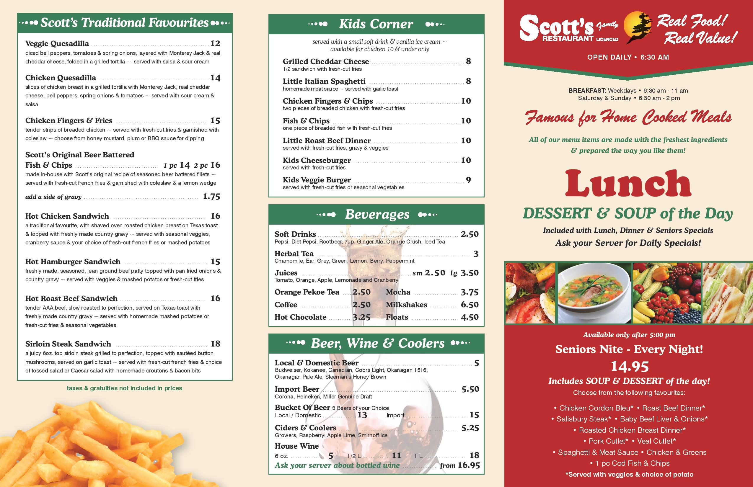 Restaurant Scott's Inn & Restaurant Kamloops