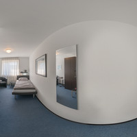 360° Ansicht des Duschbads des Einzelzimmers Classic in Ihrem Hotel Kaarst